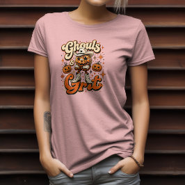 Spöken & Grit Western Halloween-design T Shirt