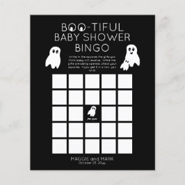 Spöken Halloween Boo-tiful Baby Shower Bingo Invit