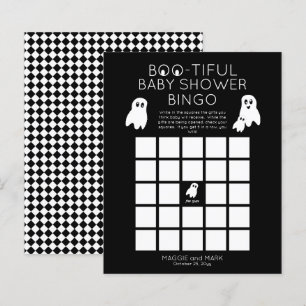 Spöken Halloween Boo-tiful Baby Shower Bingo Invit