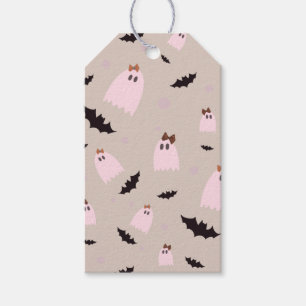 spöken Halloween bus eller godis Gift Märkres Presentetikett