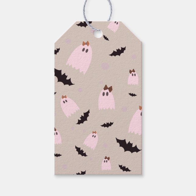 spöken Halloween bus eller godis Gift Märkres Presentetikett (Framsidan)