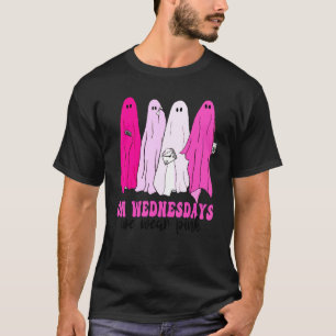 Spöken Halloween Elak Ghouls Rosa Ghost Vi Bära Pi T Shirt