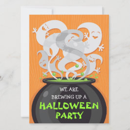 Spöken & Häxor Kittel Halloween Inbjudan