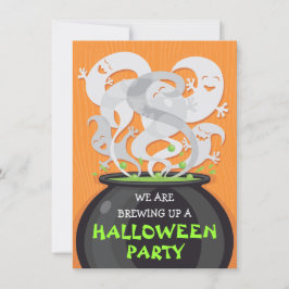 Spöken & Häxor Kittel Halloween Inbjudan