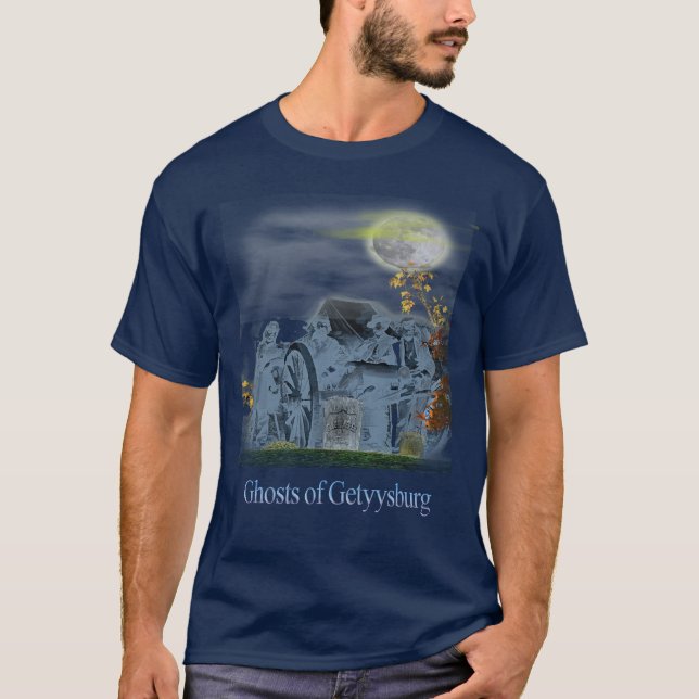 spöken i gettysburg t shirt (Framsida)