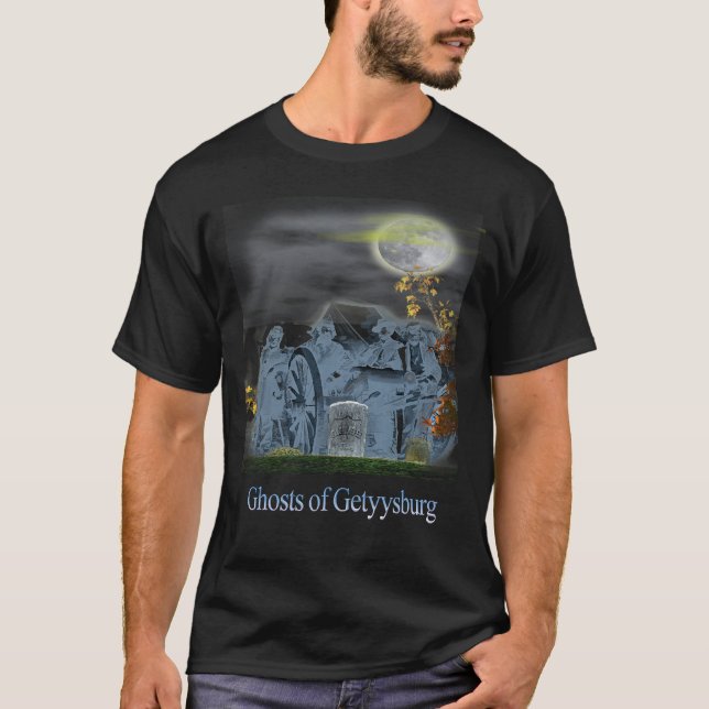 spöken i gettysburg tee (Framsida)