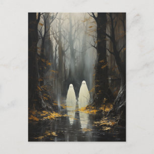 Spöken i Skogen Halloween-vykort Vykort