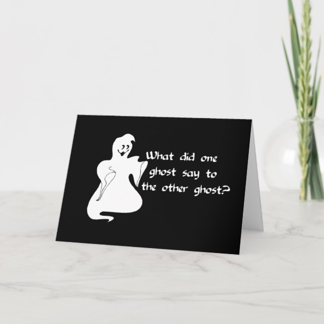 Spöken ifrågasätter kort (Framsida)