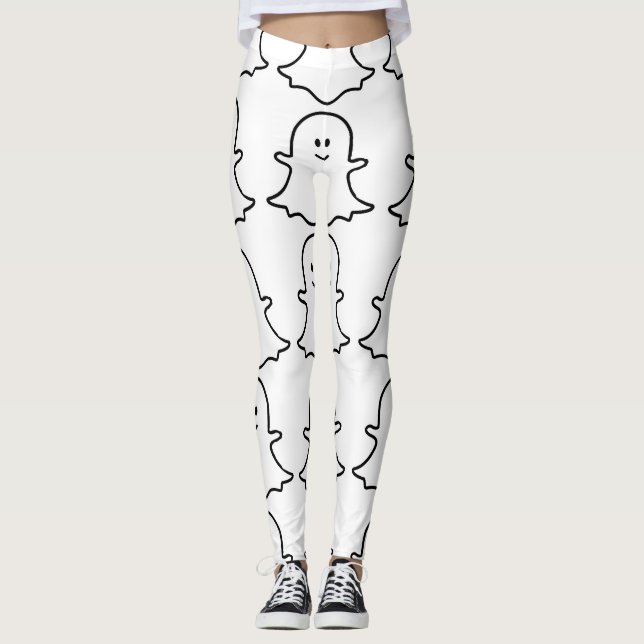 ** SPÖKEN** KVINNORS LEGGINGS (Framsida)