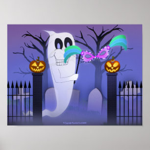 Spöken med maskerar poster