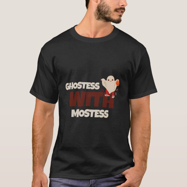 Spöken med Mostess Halloween T Shirt (Framsida)