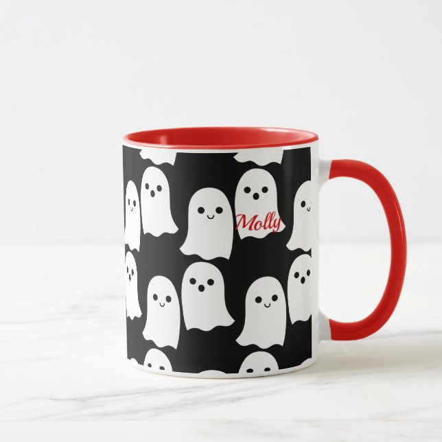 Spöken Mugg Kawaii Halloween Cute Kopp (Höger)