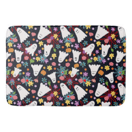 Spöken och blommor badrumsmatta