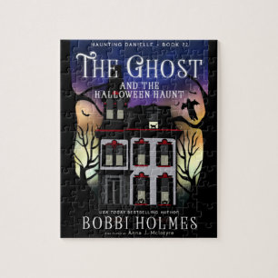 Spöken och det Halloween tillhållbokomslag Puzzl Pussel