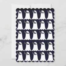 Spöken och fladdermöss Halloween-kort