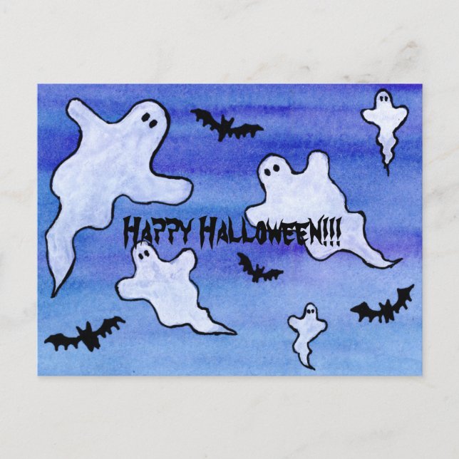 Spöken och fladdermöss vykort (Framsida)