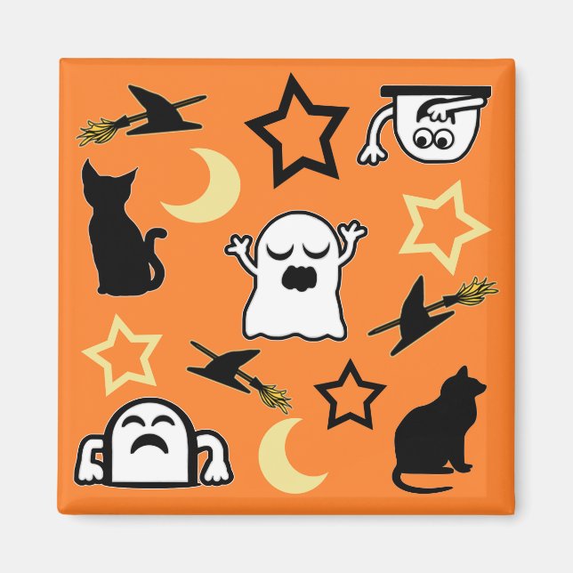 Spöken och katter magnet (Framsidan)