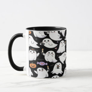 Spöken överallt där Spooky Roligt Halloween Mugg