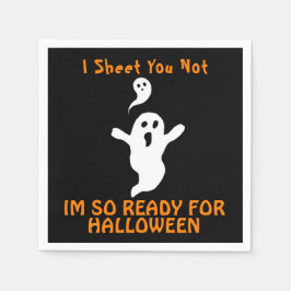 Spöken Redo för Halloween Napkins Pappersservett