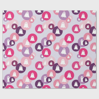 Spöken Rosa Lila Cirkel Halloween Presentpapper