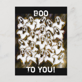 SPÖKEN SAY BOO! VYKORT