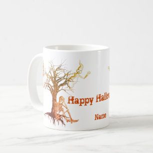 Spöken Skeleton Halloween Funny Personlig Kaffemugg