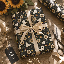 Spöken & Solrosor Kuslig Halloween Presentpapper
