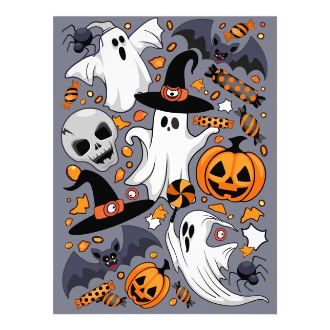 Spöken-talesman och Creepy Cute-monster Fototryck (Framsidan)