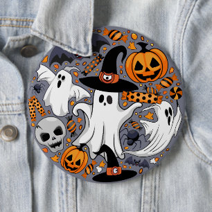 Spöken-talesman och Creepy Cute-monster Knapp
