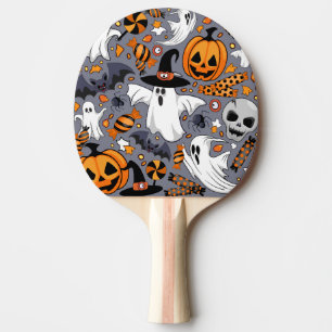 Spöken-talesman och Creepy Cute-monster Pingisracket