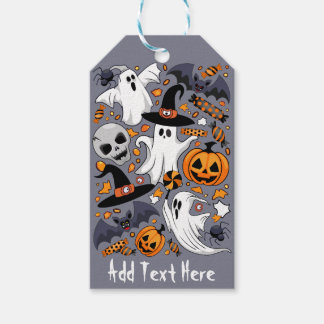 Spöken-talesman och Creepy Cute-monster Presentetikett