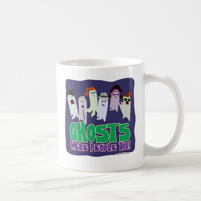 Spöken var People Illustrated Halloween Slogan Kaffemugg (Höger)