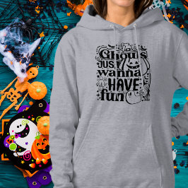 Spöken Vill Bara Ha Kul Svart Halloween T Shirt