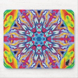 Spokes Kaleidoscope Mouse Pad Musmatta