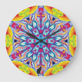 Spokes Kaleidoscope Stor Klocka