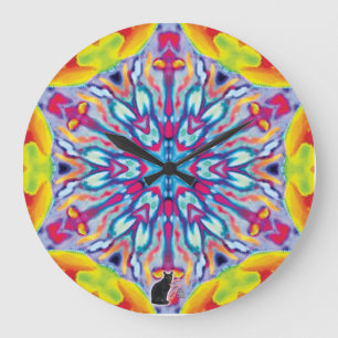 Spokes Kaleidoscope Stor Klocka