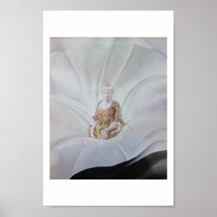 Spöket av blomman - collagekonst poster