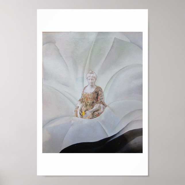Spöket av blomman - collagekonst poster (Framsidan)