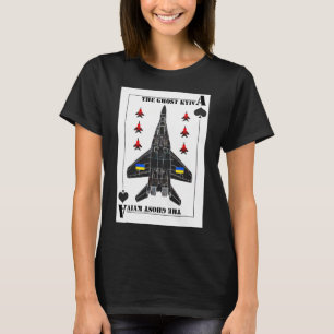 Spöket från Kiev Kiev Ukraina Ess Pilot T Shirt
