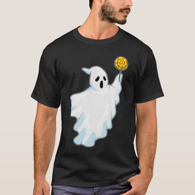 Spöket Halloween Suckers T Shirt (Framsida)