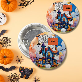 Spökfest för ungar Halloween Knapp