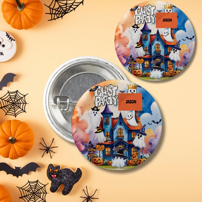 Spökfest för ungar Halloween Knapp (Skapare uppladdad)