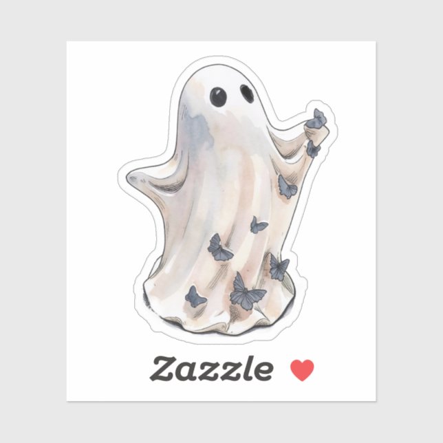 Spökfjäril Halloween Klistermärken (Ark)