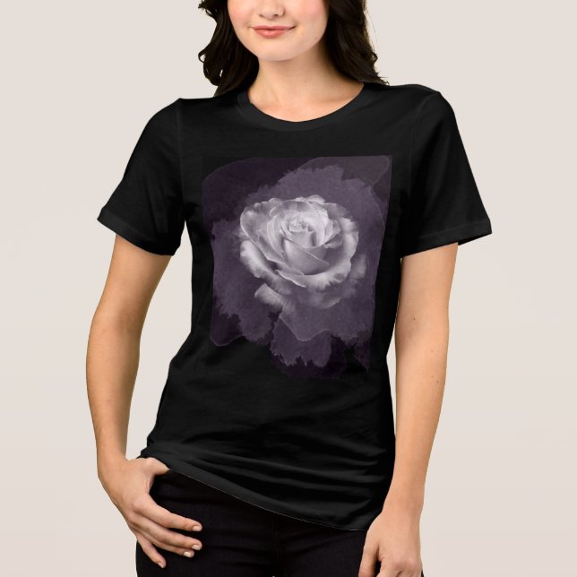 Spökgrå ros t shirt (Framsida)