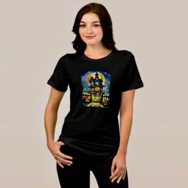 Spökhåla & Måne  T Shirt (Comfy tri-blend women’s tee feminine fit, scoop neck, short sleeves, relaxed fit.  
)