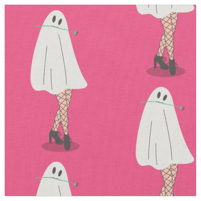 spökhalloween-fisknät i ben tyg (Närbild)
