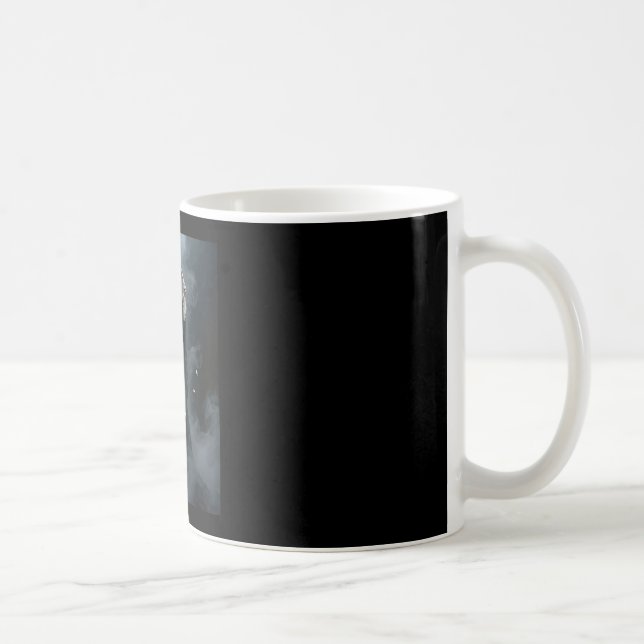 Spökhjärta händer läskig skelett mors dag kaffemugg (Höger)
