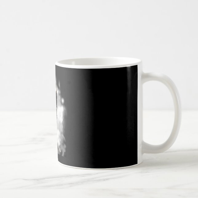 Spökhjärta händer läskig skelett mors dag kaffemugg (Höger)