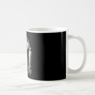 Spökhjärta händer läskigt ansikte mors dag blommor kaffemugg