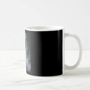 Spökhjärta händer mors dag floral dödskalle blommo kaffemugg